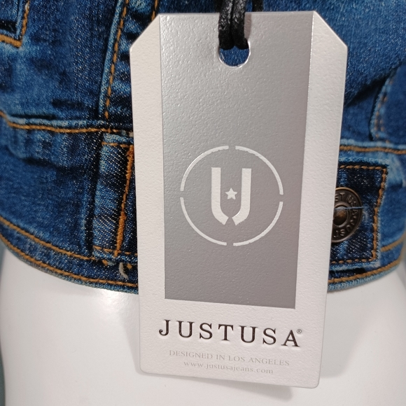 💜 Just USA Cropped Jean Jacket - Picture 6 of 6